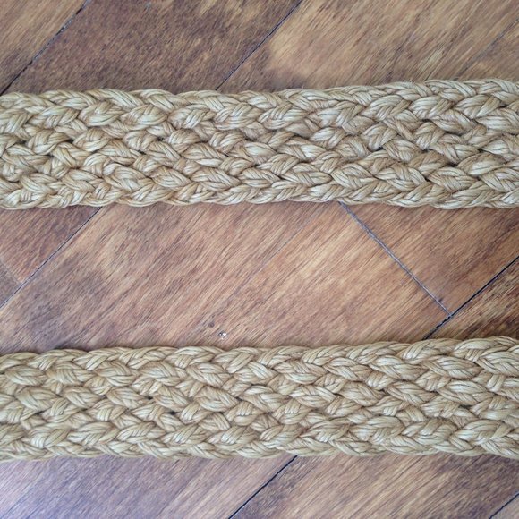 VINTAGE Levi's - Straw & Leather Belt (Black Tab) - Picture 6 of 7